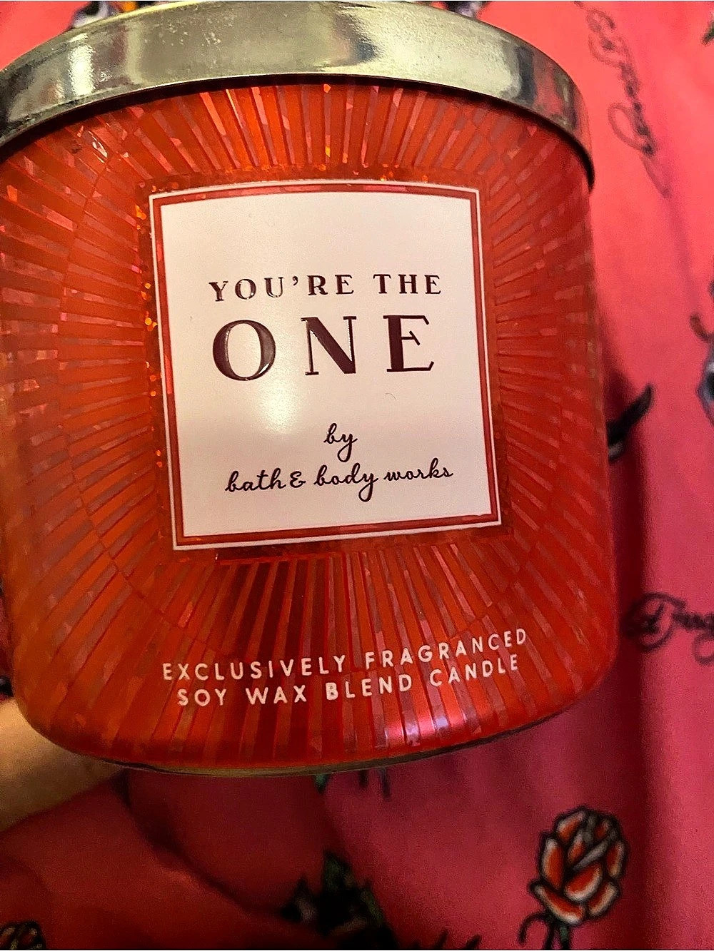 Bath & Body Works You're the One 3-Wick Candle 3-Wick Soy Wax Candle Red